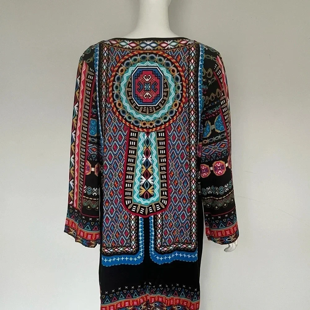 Flying Tomato tunic dress NWOT Women Size XXL Plus Long Sleeve Black - Picture 3 of 10